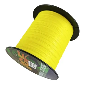Yellow 20lb Braided Fishing Line 0.16mm 300m 4 Strand PE