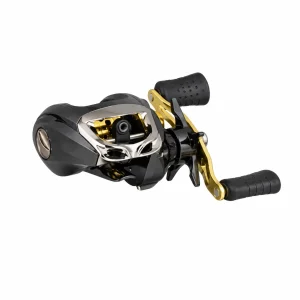 Left Handed Baitcasting Reel – Black/Gold, 7.1:1, 12+1 Bearings, 20lb Drag, 230g